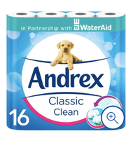 Andrex Toilet Tissue Classic Clean 16 Roll | £8.95 at Tesco