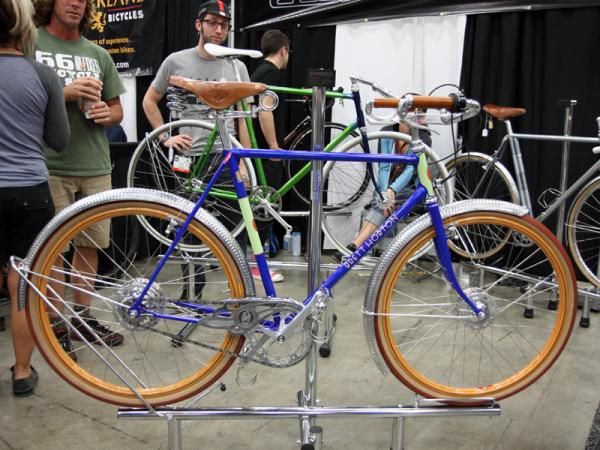 San Francisco bicycle collector Brett Horton commissioned this amazing bespoke town bicycle with the frameset custom built by the folks at Bishop Bikes and nearly every other part fabricated as a one-off.