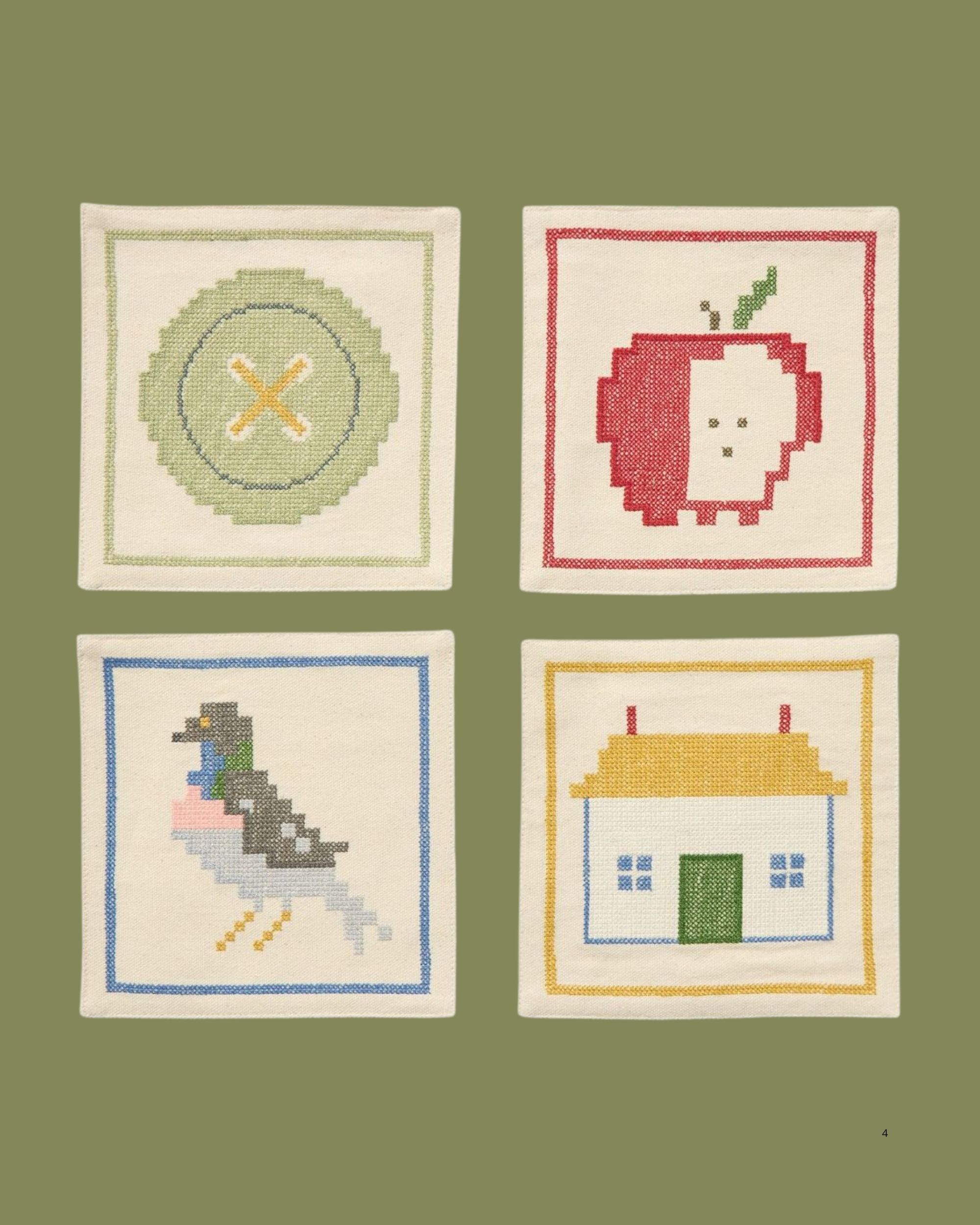 West Elm x Emma Chamberlain, Embroidered Cocktail Napkins