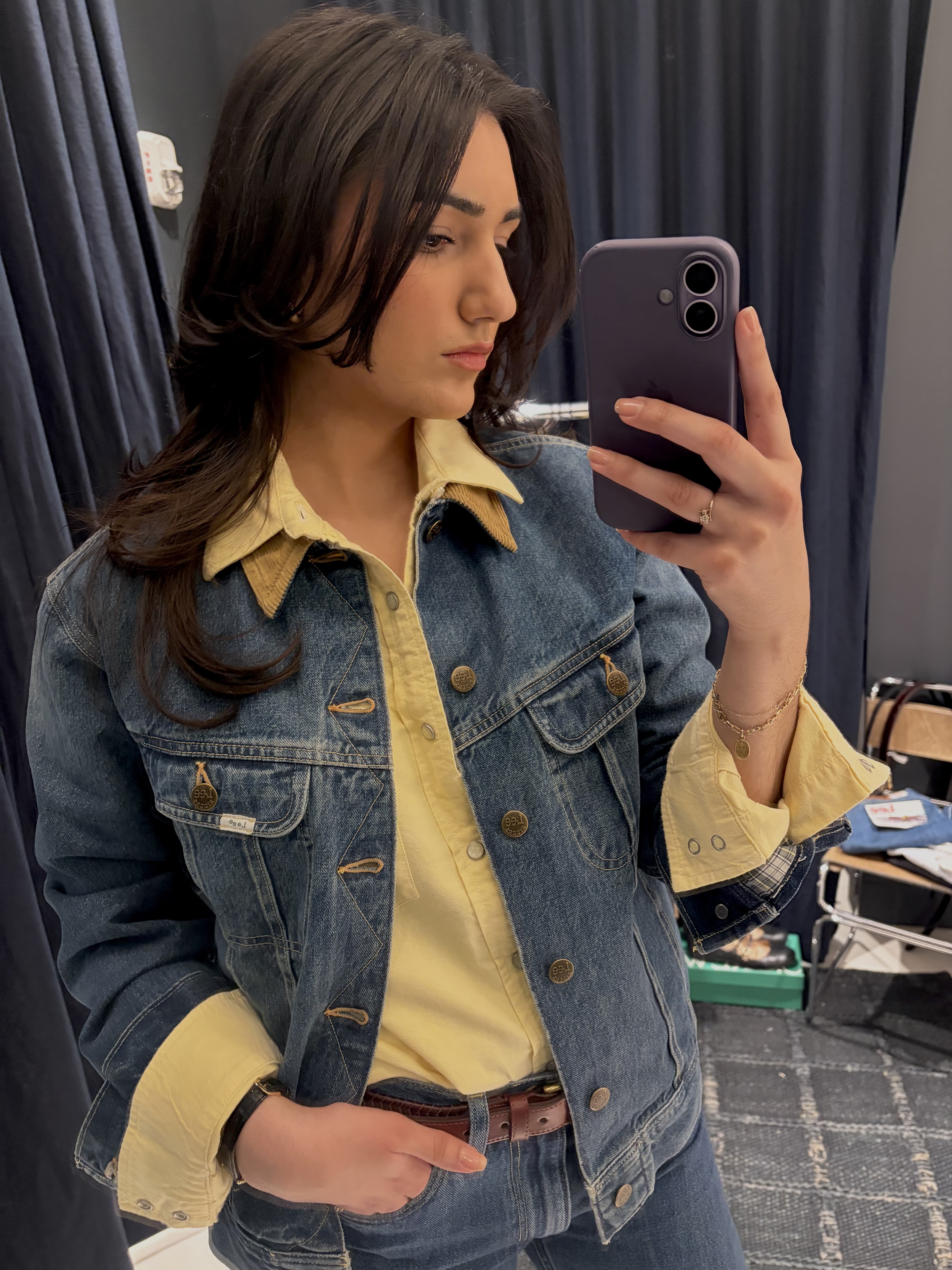 WWW editor Josephine Hadjiloucas trying the J.Crew X Lee collaboration