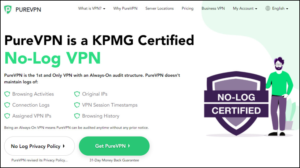 PureVPN No Logging VPN