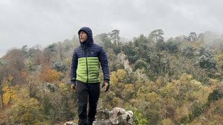 Wet weather hiking in the Passenger Ashland Down Jacket