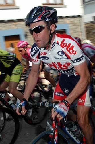 Serge Baguet riding Li&egrave;ge-Bastogne-Li&egrave;ge