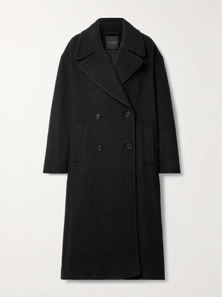 The Cocoon Double-Breasted Wool-Blend Felt Coat