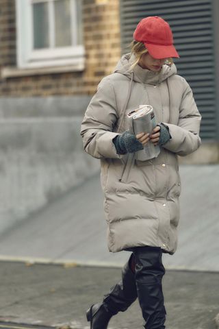 Windproof Hooded Puffer Anorak