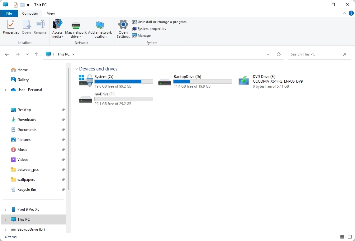 Windows 11 classic File Explorer