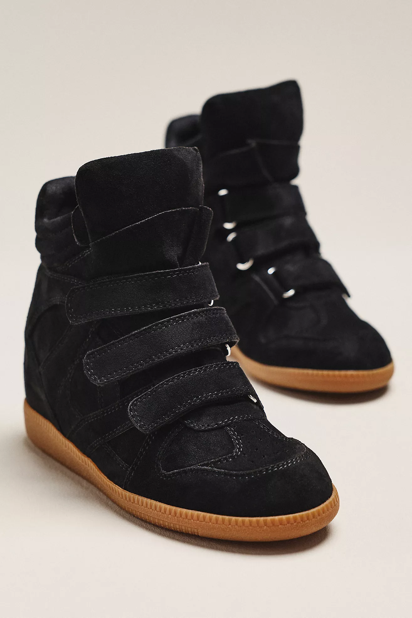Silent D Sara High-Top Wedge Sneakers