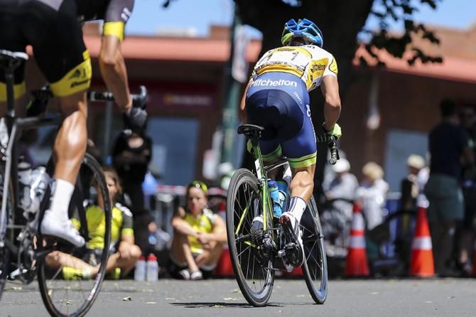 Caleb Ewan (Orica GreenEdge) gets out of the saddle