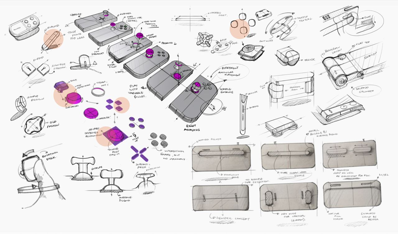 Nintendo Switch handheld console design concept
