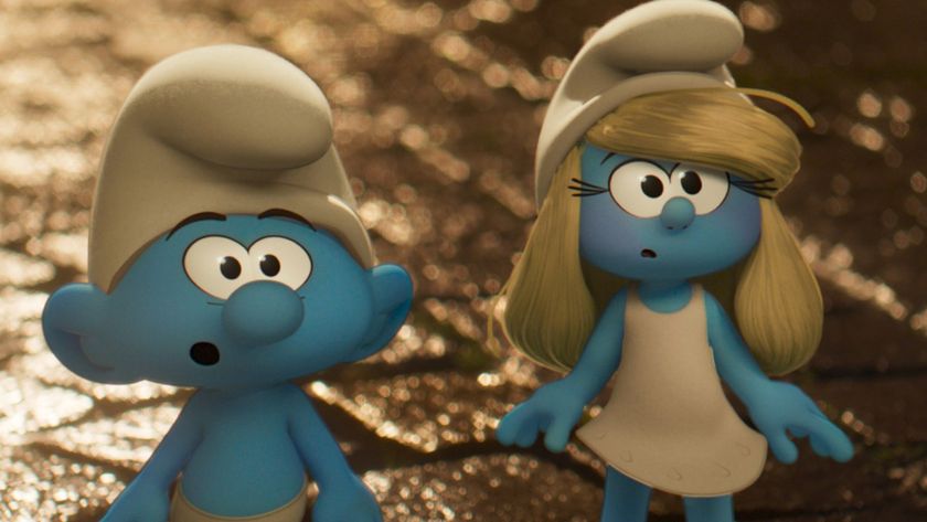 No Name and Smurfette in Smurfs