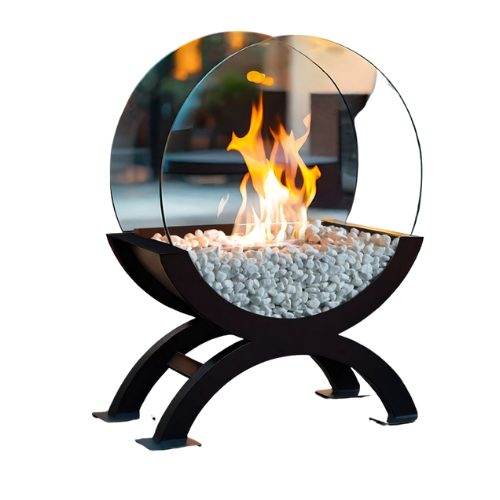 Blue Elephant Round Glass Large Tabletop Fireplace 48.26cm H Portable Fire Bowl Pot &amp;amp; Reviews | Wayfair.co.uk