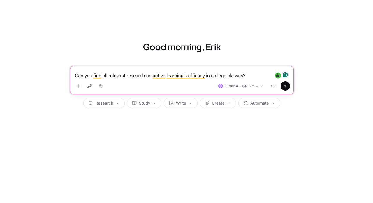 A screenshot from CoChat's home page.