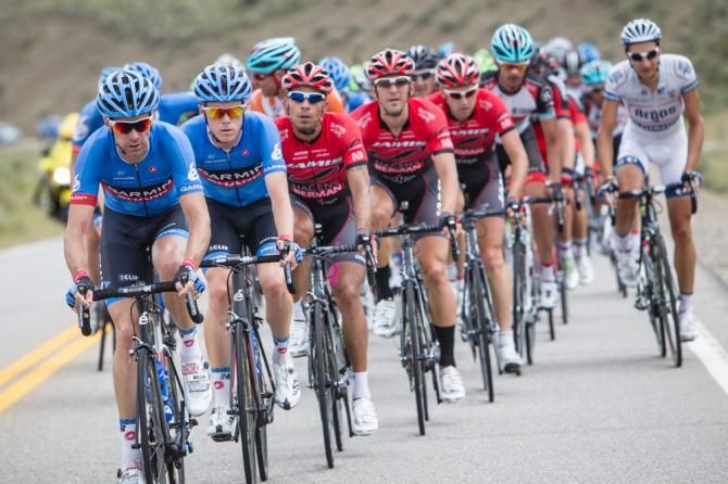 Garmin Sharp did most of the work on the front again today.