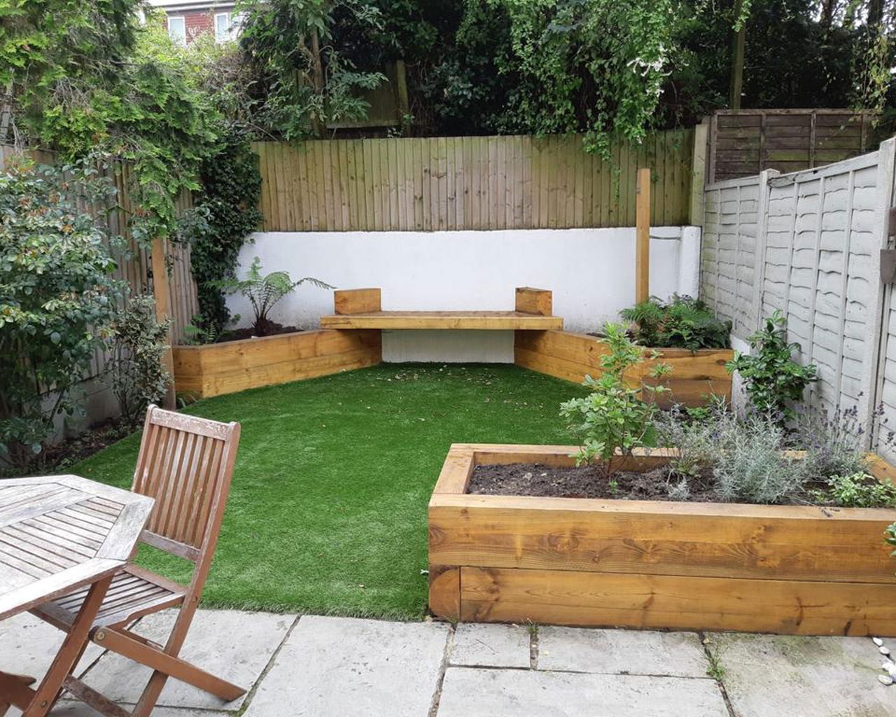 This sleepers planters garden makeover makes a big impact | Gardeningetc