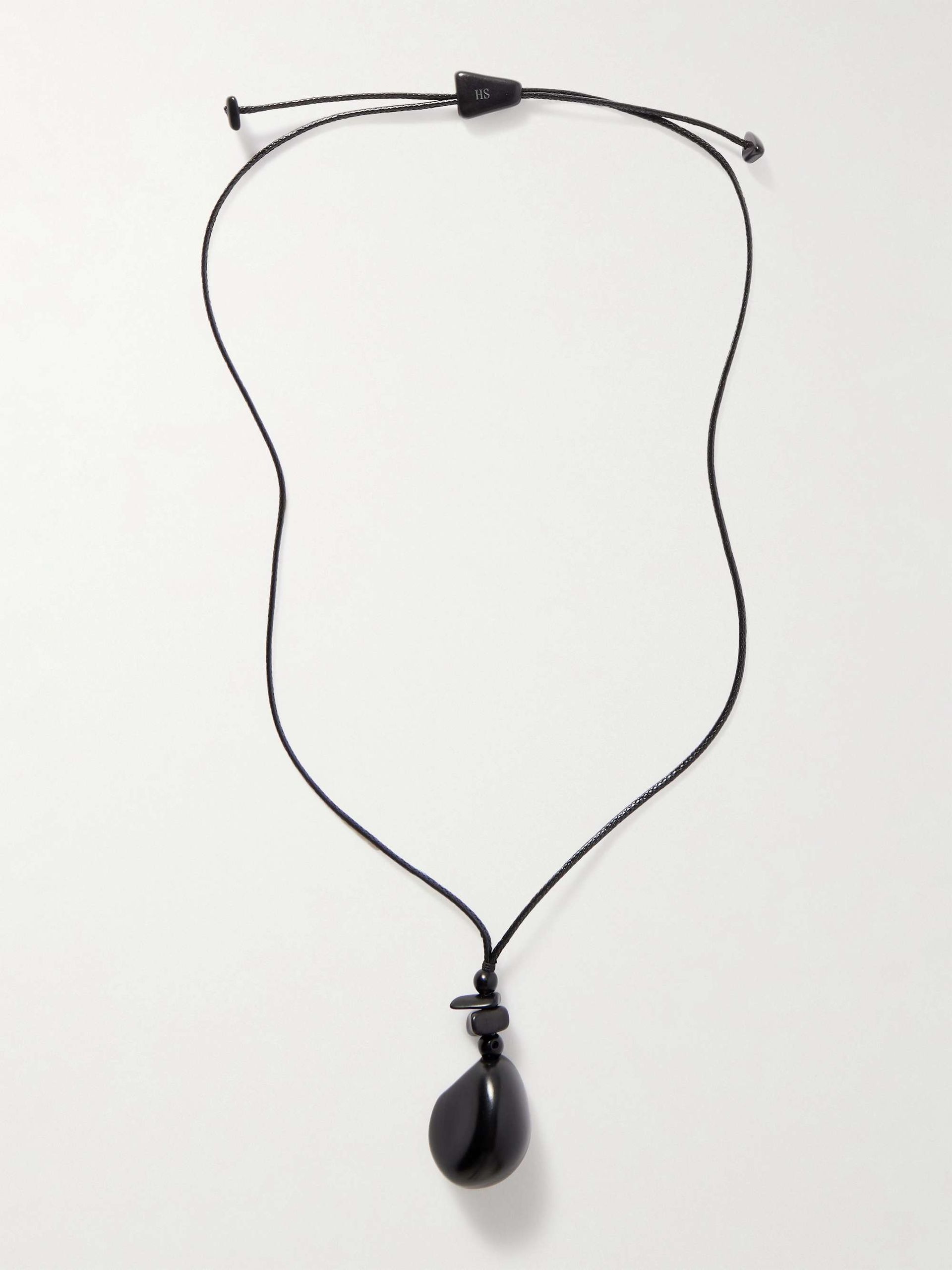 The Pendant Tagua and Leather Necklace