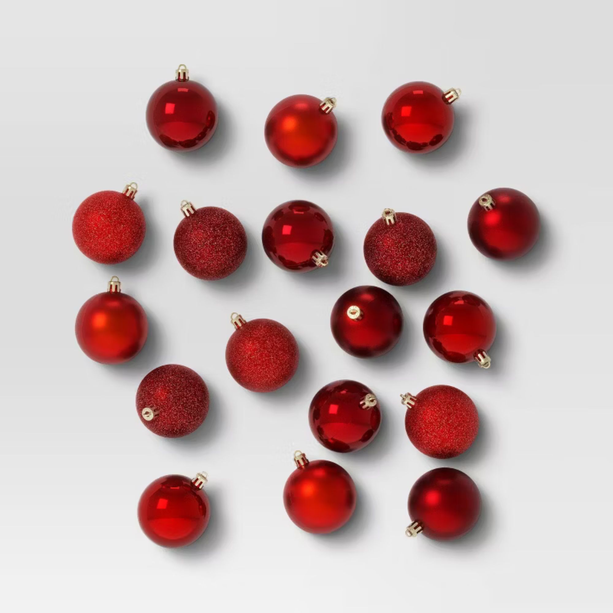 50ct Shatter-Resistant Round Christmas Tree Ornament Set - Wondershop&amp;trade;