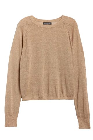 Fern Linen-Blend Raglan Sweater