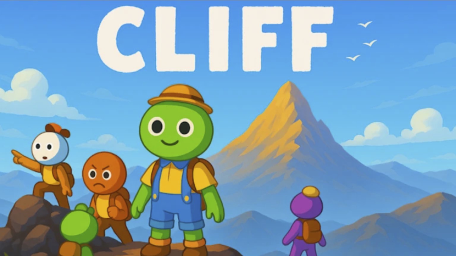 Key art for Cliff, a Roblox game similar to Peak