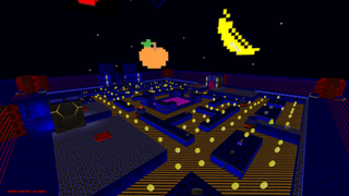 A Pac Man map in Doom 2.