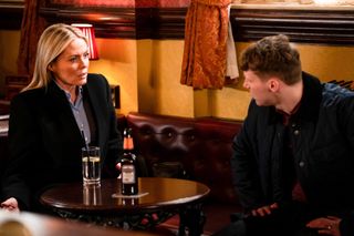 Jay Brown clashes with Emma Harding
