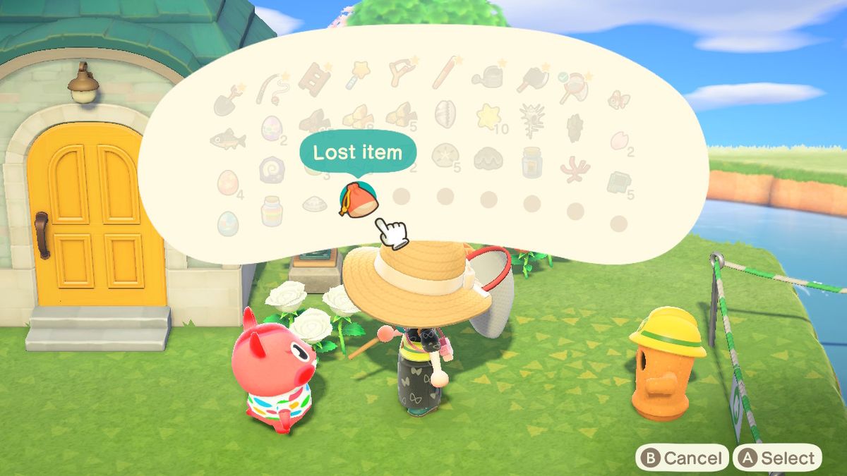 Animal Crossing New Horizons Returning lost items to your villagers