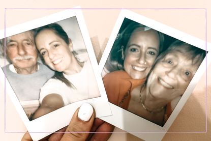 Sandwich generation: Polaroid pictures of Cat Sims with her older parents