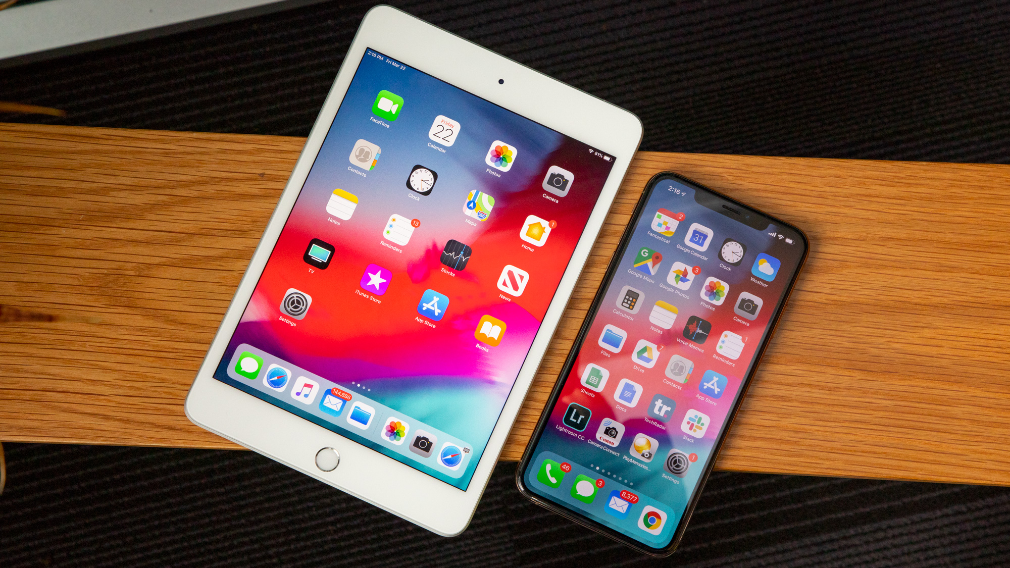 The iPad mini 5 next to an iPhone
