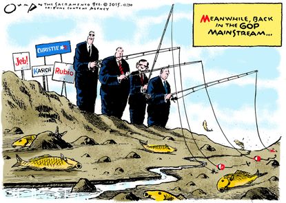 Political cartoon U.S. GOP Mainstream