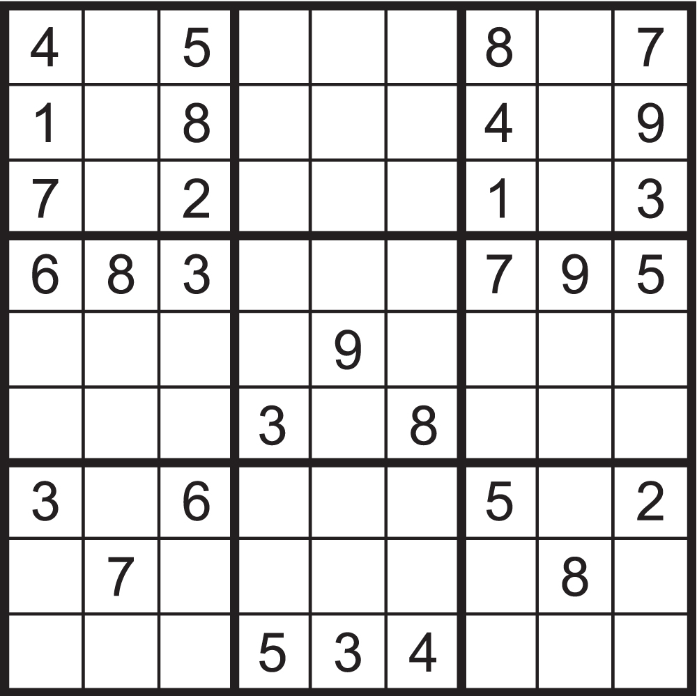 Sudoku puzzle