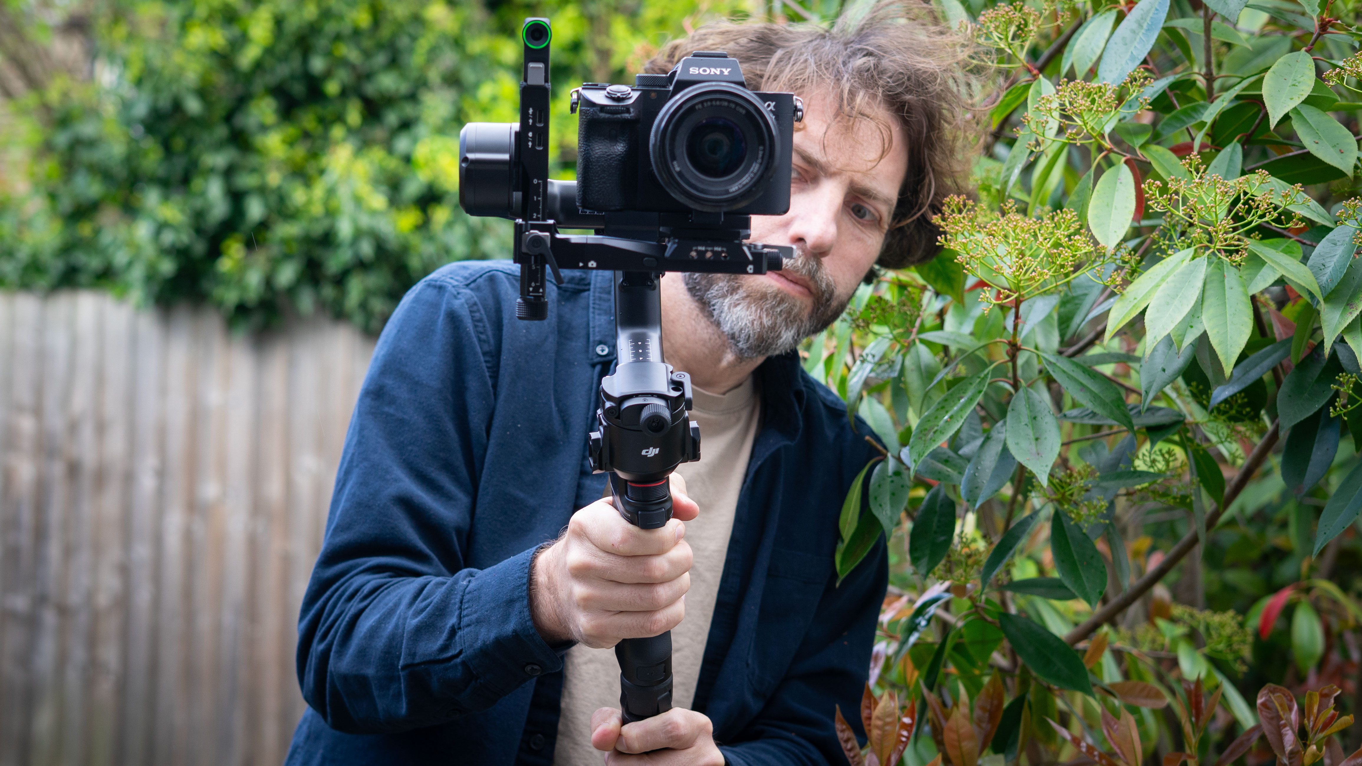 DJI RS 5 gimbal being used