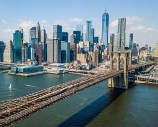 New York City Brooklyn bridge