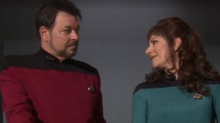 Riker and Troi on Star Trek: Enterprise