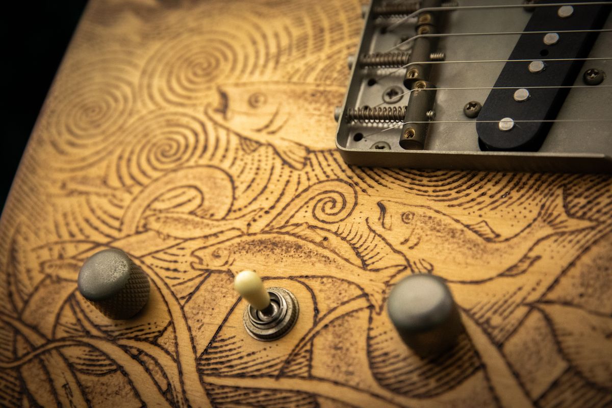 Shania Twain bespoke guitar detail