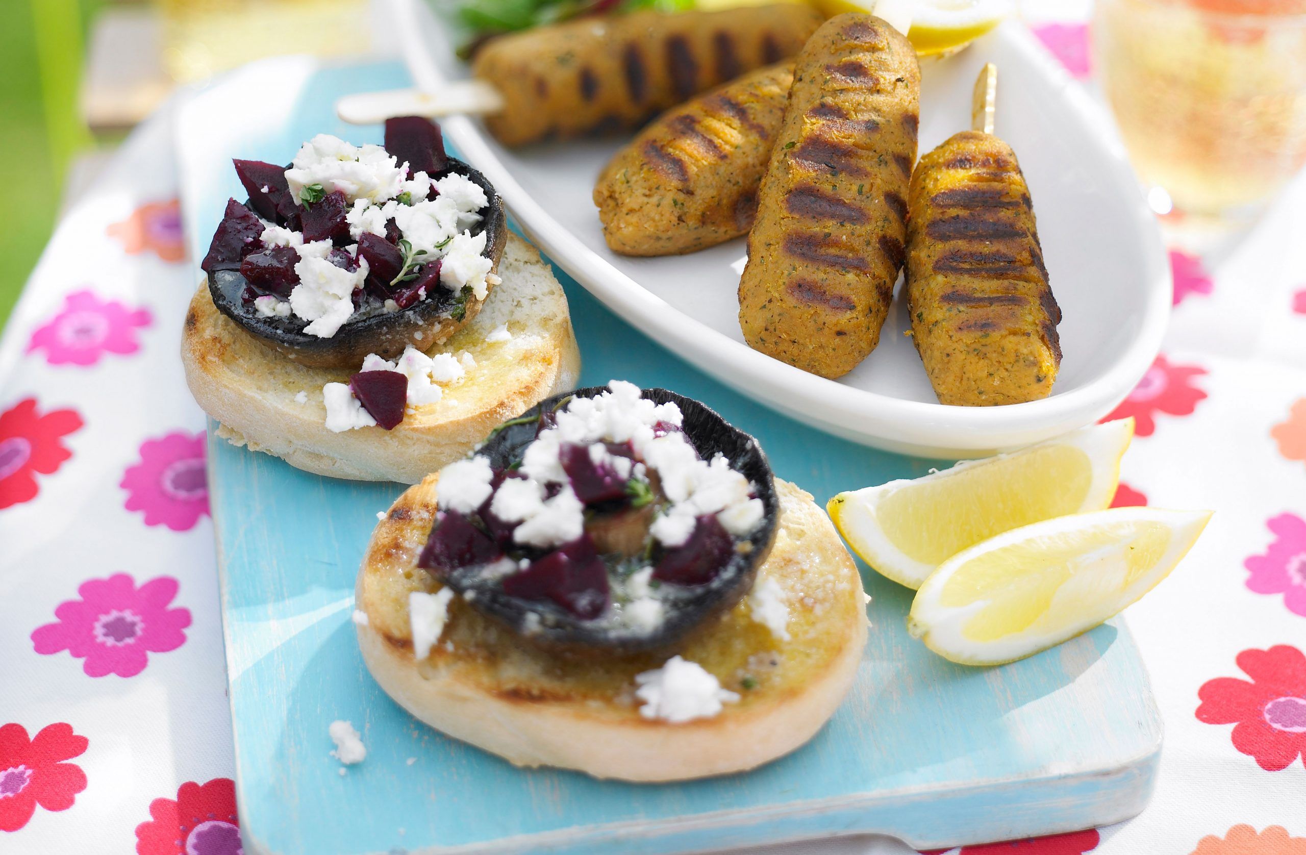 Beetroot and mushroom burgers recipe