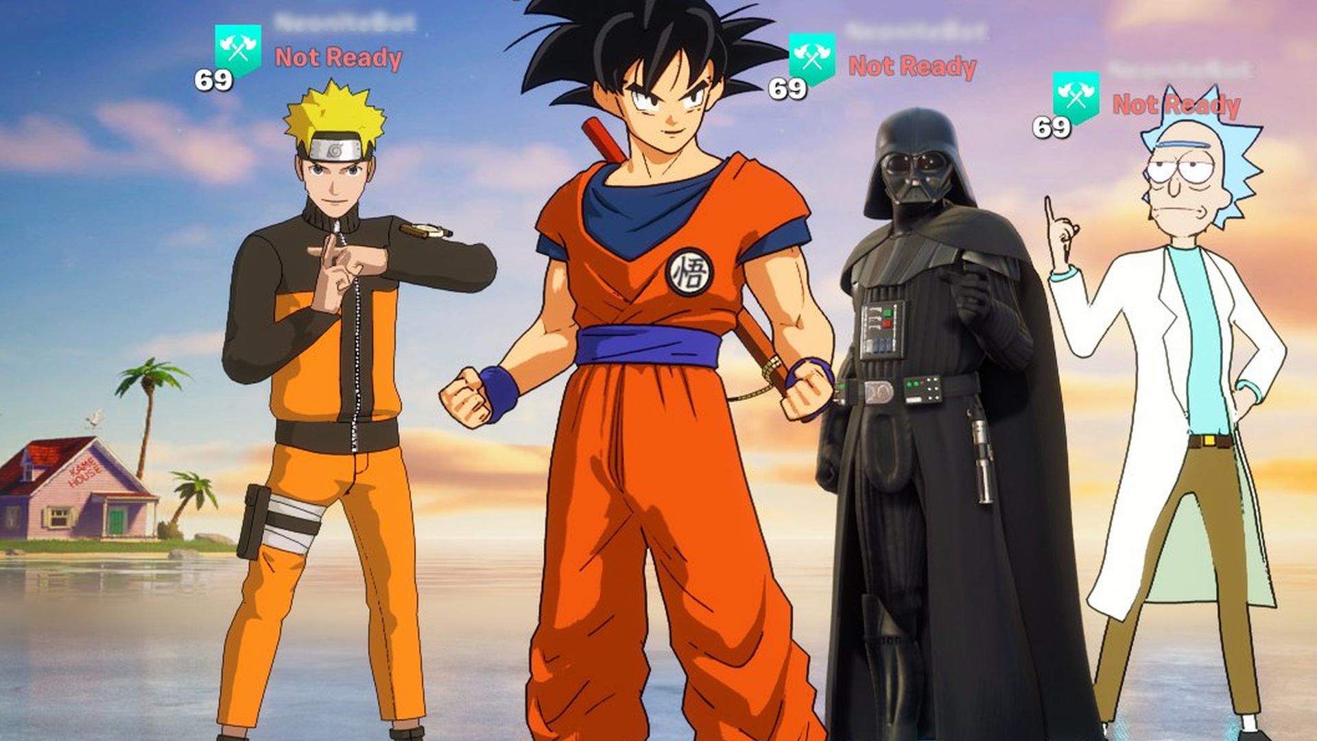 Darth Vader as an anime character from Dragon Ball Z.