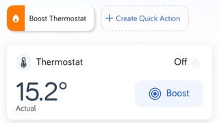 Hive Smart Thermostat listed in Hive app