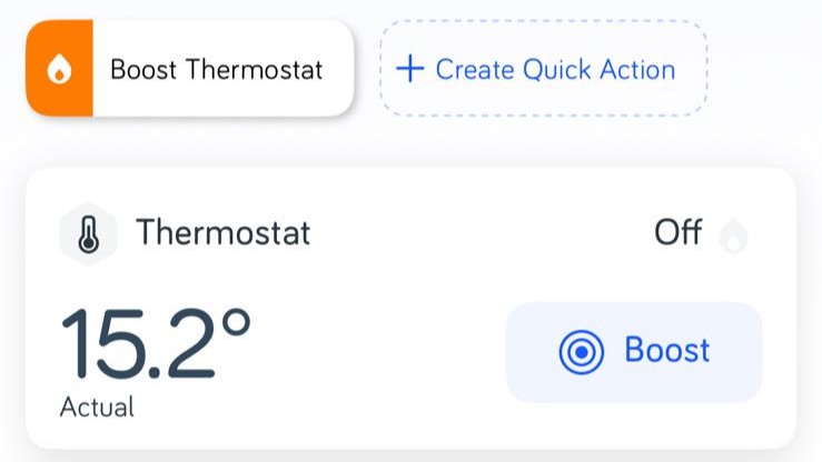 Hive Smart Thermostat listed in Hive app