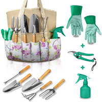 ALLJOY 9 Piece Garden Tools Set with Bag &amp; Gloves,Heavy Duty Gardening Hand Tools Kit: $27 @ Walmart