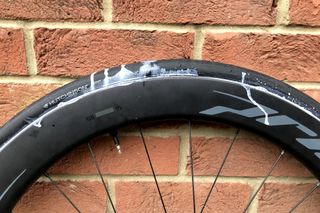 Image shows: Hutchinson Challenger Tyre with sealant escaping