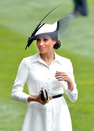 Meghan, Duchess of Sussex attends day 1 of Royal Ascot at Ascot Racecourse on June 19, 2018