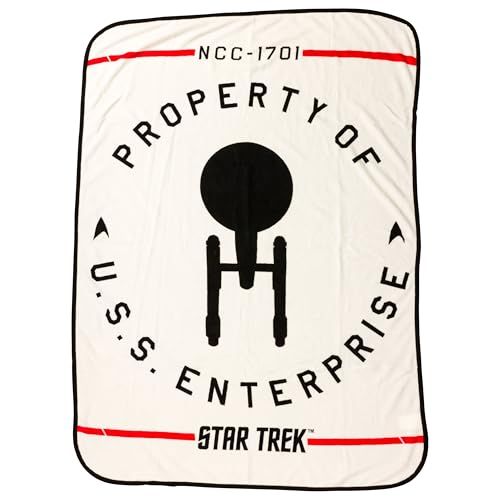 Star Trek NCC-1701 Fleece Throw Blanket