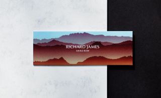 invitation was composed of textured coloured paper and posed an ode to the South American Andes