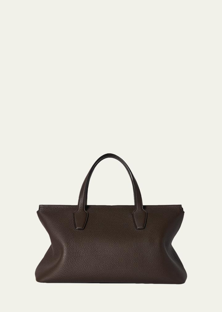 Marcel Slouchy Top-Handle Bag in Grain Leather