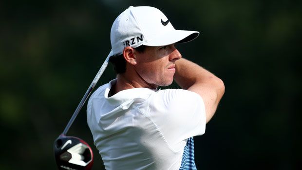 Rory McIlroy during a practice round at Valhalla