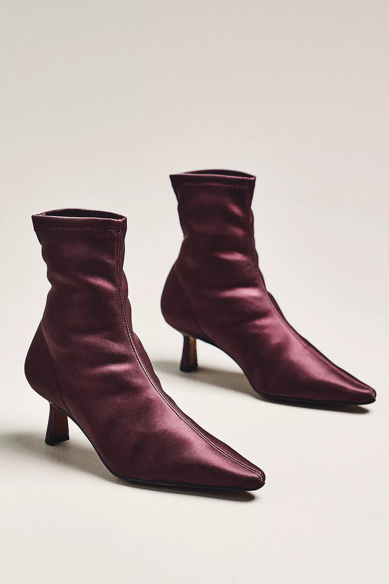 Angel Alarcon Pointed-Toe Kitten-Heel Boots