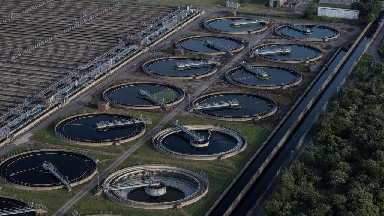 Beckton Sewage Treatment Works in east London