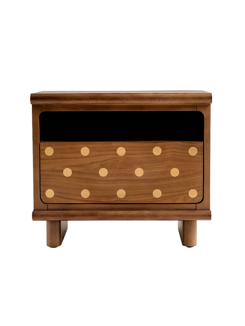 Helix Open Wood Nightstand