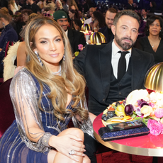 Jennifer Lopez and Ben Affleck at the 65th Grammy Awards in 2023, a year before they announced their divorce