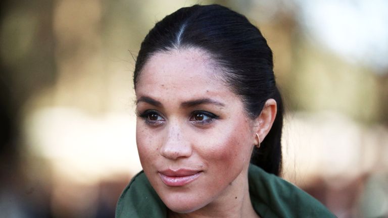 johannesburg, south africa october 01 meghan, duchess of sussex joins a conversation to discuss the nature of violence against women and girls while she visits actionaid during the royal tour of south africa on october 01, 2019 in johannesburg, south africa photo by samir husseinwireimage