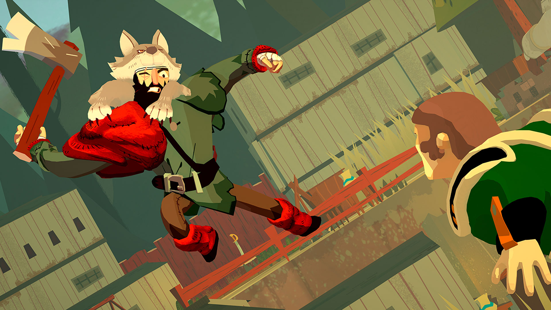 Bloodroots is like Hotline Miami with brutal lumberjacks – where axes, house plants and carrots are your weapons